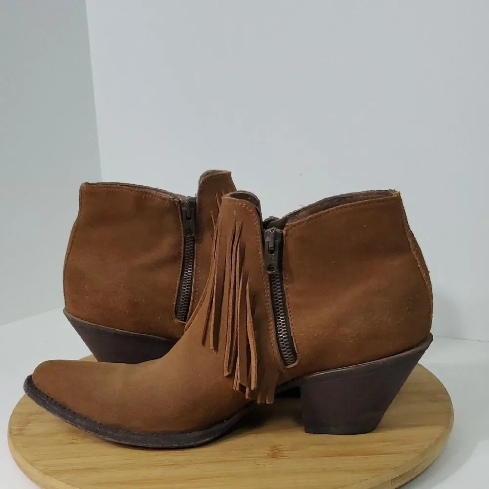 Old Gringo Latika Fringe Ankle Boots Booties Women's Size 9.5